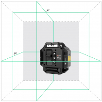 Профессиональный лазерный уровень ADA LaserTANK 3-360 GREEN Basic Edition (Зеленый луч) Арт. А00633