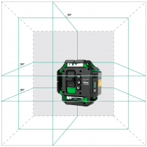 Профессиональный лазерный уровень ADA LaserTANK 4-360 GREEN Basic Edition (Зеленый луч) Арт. А00631