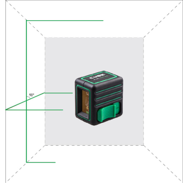 Лазерный уровень ADA Cube MINI Green Basic Edition Арт. А00496 (Зеленый луч)_1